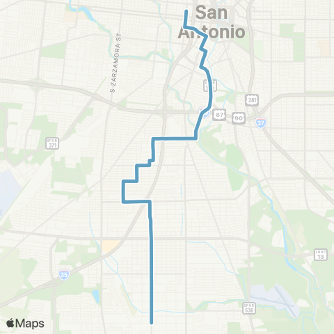 VIA Metropolitan Transit Commercial map