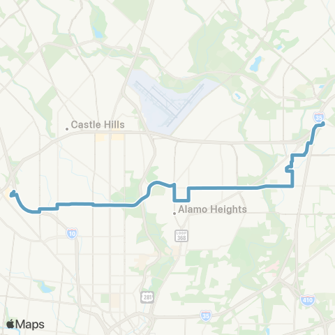 VIA Metropolitan Transit Basse map