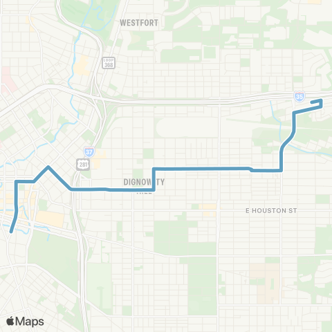 VIA Metropolitan Transit Hays map