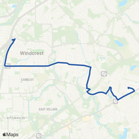 VIA Metropolitan Transit Randolph / Ventura map