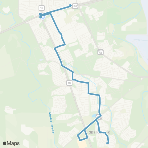 VIA Metropolitan Transit Sky Harbour / Kel-Lac map