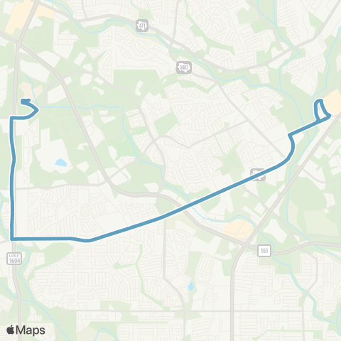 VIA Metropolitan Transit Northwest Vista College / Ingram map