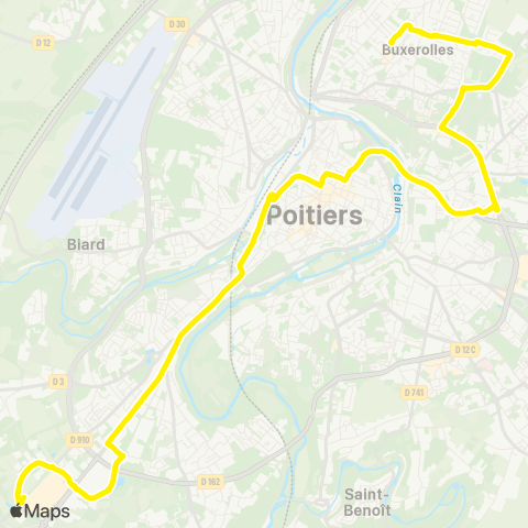 Vitalis Buxerolles Mairie-Poitiers Sud map