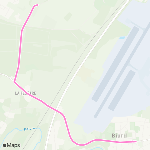 Vitalis flex'e-bus Biard map