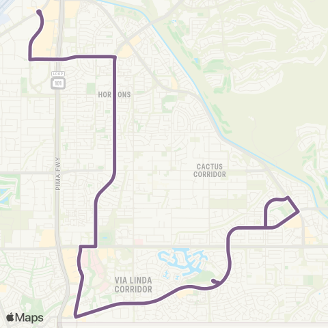 Valley Metro Mustang map