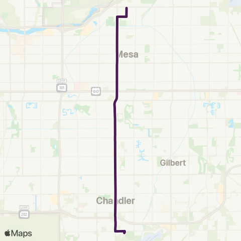 Valley Metro Country Club Dr / Arizona Ave map