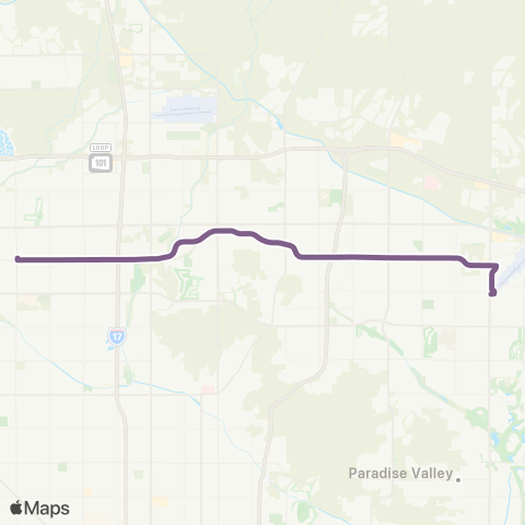 Valley Metro Greenway Rd map