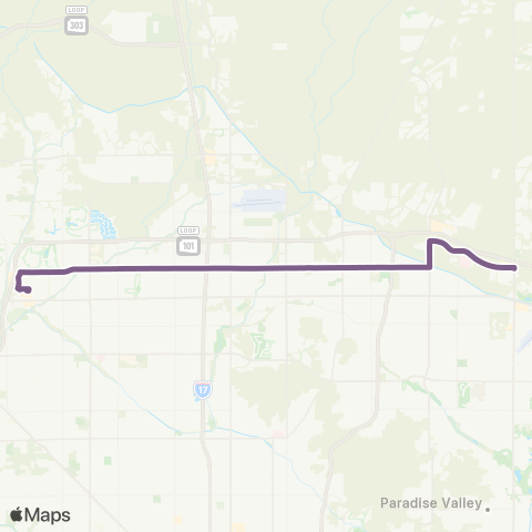 Valley Metro Union Hills Dr / Mayo Blvd map