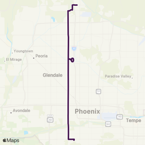 Valley Metro 35th Ave map