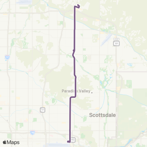 Valley Metro 44th St / Tatum Blvd map