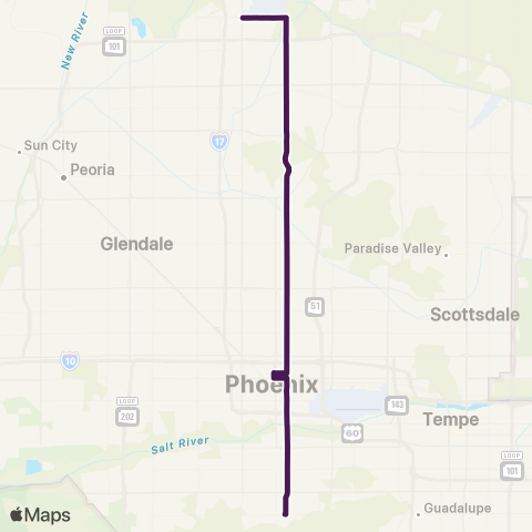 Valley Metro 7th St map