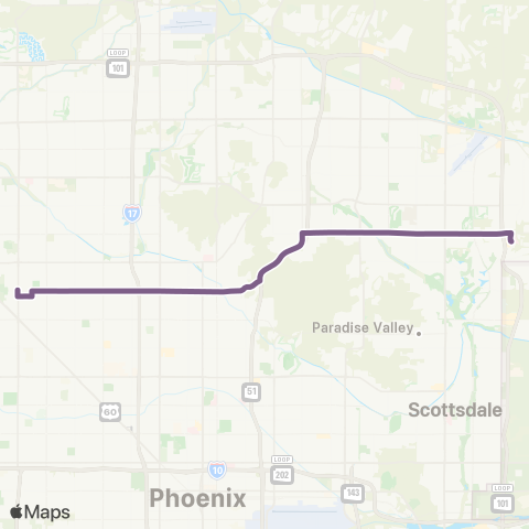 Valley Metro Northern Ave / Shea Blvd map