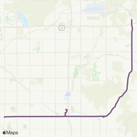 Valley Metro Dunlap Ave / Cave Creek Rd map