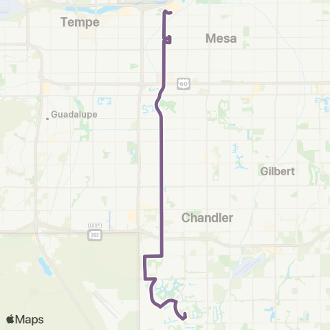 Valley Metro Dobson Rd map