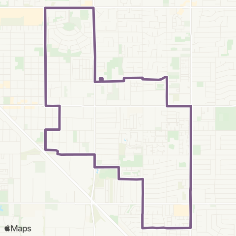 Valley Metro Glendale Urban Shuttle 2 map