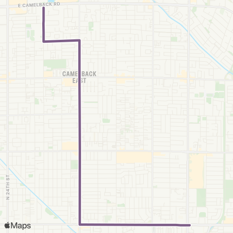 Valley Metro McDowell Rd map