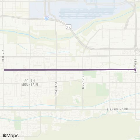 Valley Metro Roeser Rd map