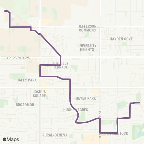 Valley Metro Orbit Mars map