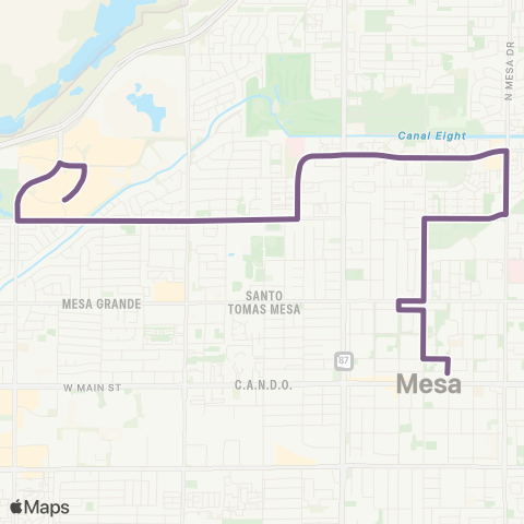 Valley Metro Downtown BUZZ map