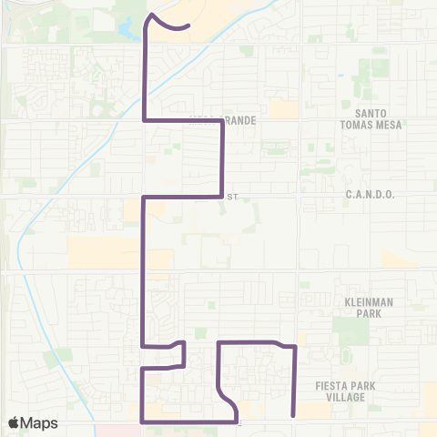 Valley Metro Fiesta BUZZ map