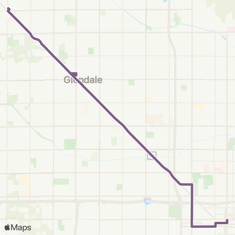 Valley Metro Grand Ave Limited map