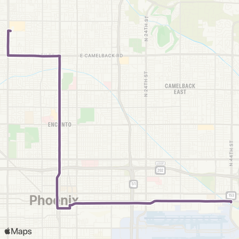 Valley Metro Valley Metro Rail Shuttle map