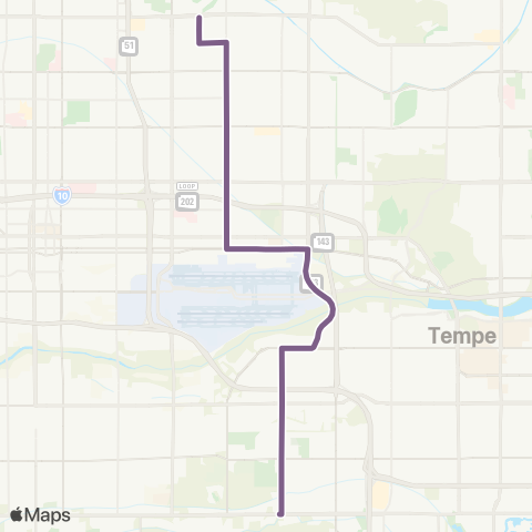 Valley Metro 32nd St / 40th St map