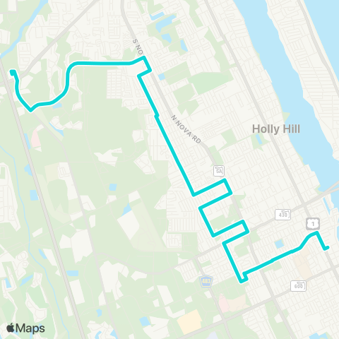 Votran North Nova map