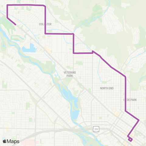 ValleyRide Hill Road map