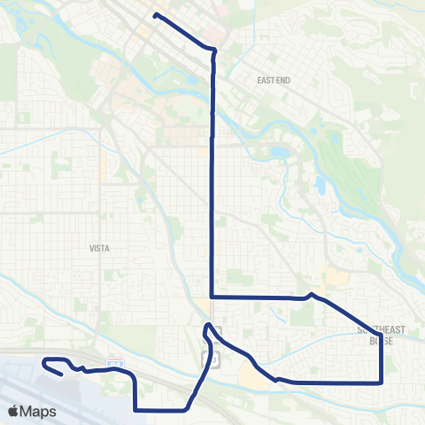 ValleyRide Broadway map