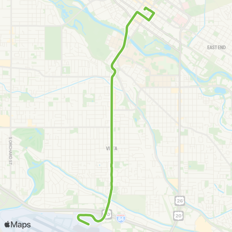 ValleyRide Vista map