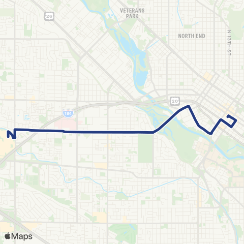 ValleyRide Emerald map