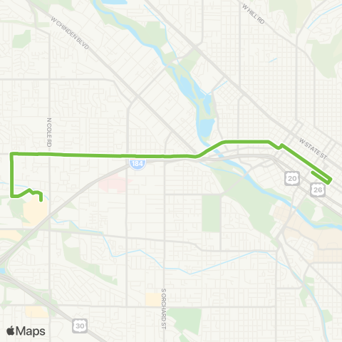 ValleyRide Fairview map