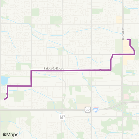 ValleyRide Pine map