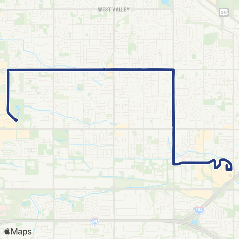 ValleyRide Ustick / Maple Grove map