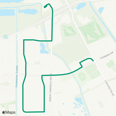 VTA North Santa Clara map