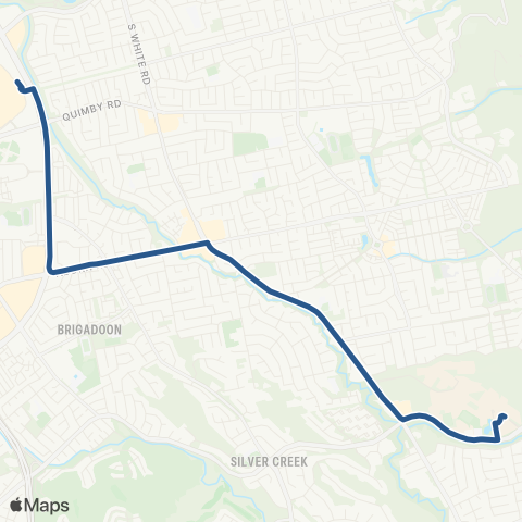 VTA Evergreen Valley Coll - Eastridge map