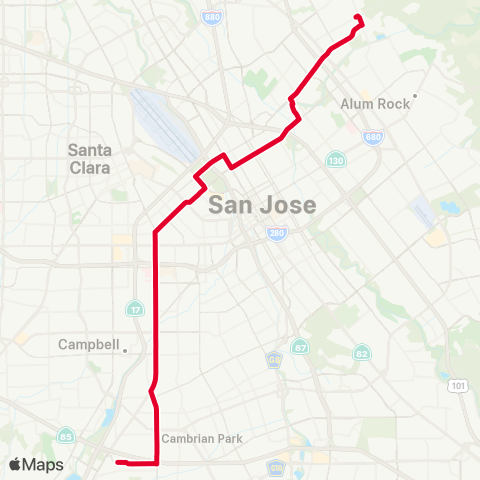 VTA Sierra & Piedmont - Good Samaritan Hosp map