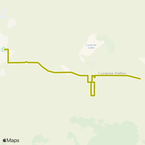 VVTA 23 Apple Valley - Lucerne Valley map