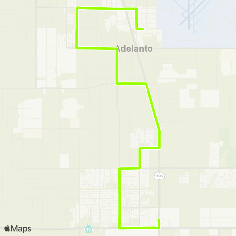 VVTA 33 Adelanto Circulator map