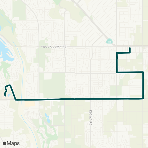 VVTA 43 Apple Valley - Victor Valley College map