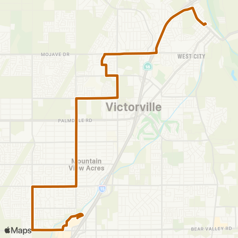 VVTA 52 Vvtc - Victor Valley Mall map