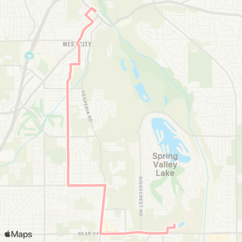 VVTA 55 Vvtc - Victor Valley College map