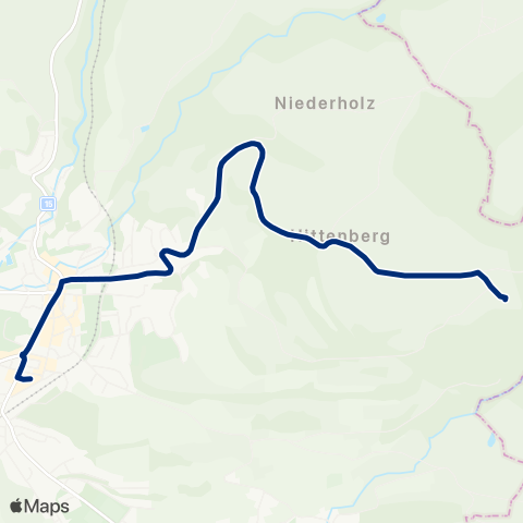 VZO - Verkehrsbetriebe Zürichsee und Oberland Wald ZH, Bahnhof - Wald ZH, Rehazentrum map