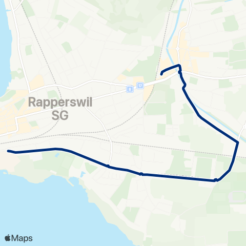 VZO - Verkehrsbetriebe Zürichsee und Oberland Rapperswil SG, Bahnhof Süd - Jona, Bahnhof map