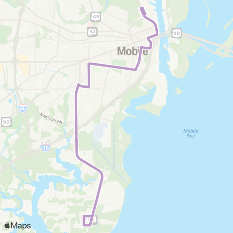 The Wave Dauphin Island Parkway map