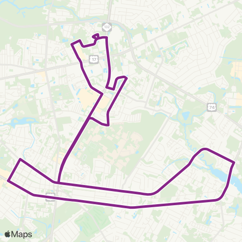 Wave Transit Oleander East map