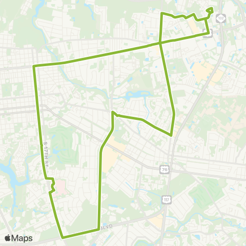 Wave Transit Randall Pkwy-Medical Ctr map