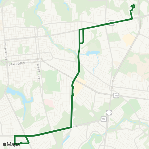 Wave Transit Shipyard Blvd map