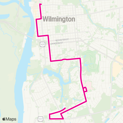 Wave Transit Long Leaf Park map